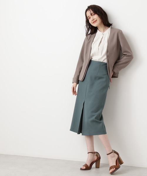 「N.（N. Natural Beauty Basic）」 長袖ブラウス MEDIUM ライトグリーン レディース_画像3