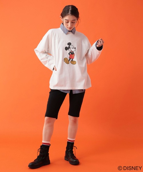George's tシャツ 「DISNEY」ミッキーマウス／ロンT レディース