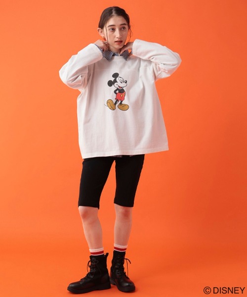 George's tシャツ 「DISNEY」ミッキーマウス／ロンT レディース