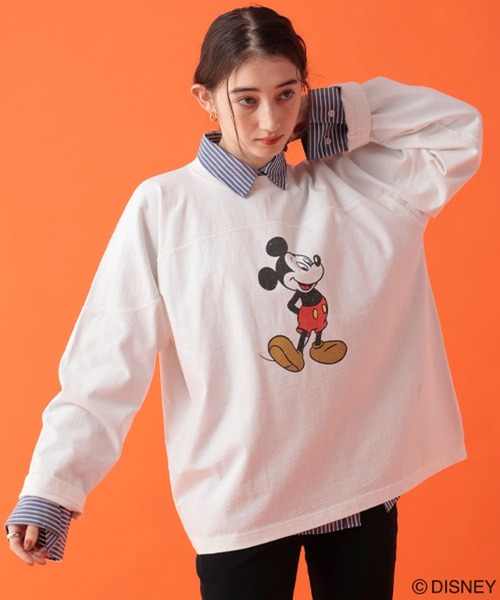 George's tシャツ 「DISNEY」ミッキーマウス／ロンT レディース