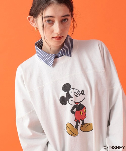 George's tシャツ 「DISNEY」ミッキーマウス／ロンT レディース