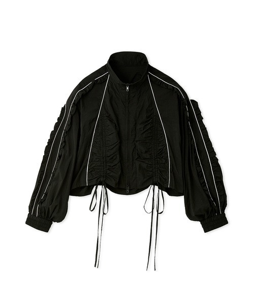 FURFUR レースアップサテンブルゾン FURFUR｜レースアップサテンブルゾン | Rakuten Fashion(楽天