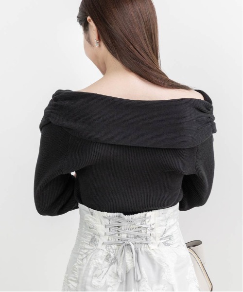 「RANDA」 長袖ニット FREE ブラック レディース_画像9