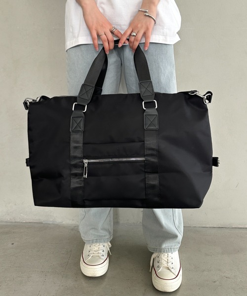 ボストンバッグ 4色展開 2WAY仕様 大容量トラベルバッグ レディース