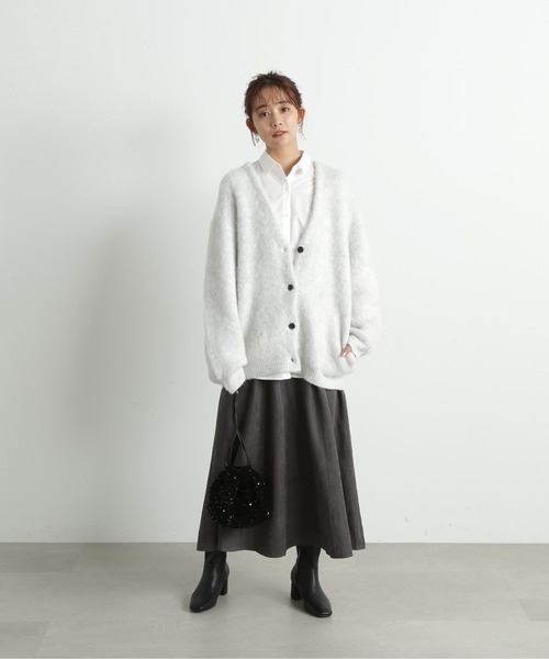 「N.（N. Natural Beauty Basic）」 ニットカーディガン MEDIUM ベージュ レディース_画像3