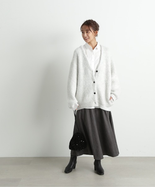 「N.（N. Natural Beauty Basic）」 ニットカーディガン MEDIUM ベージュ レディース_画像5