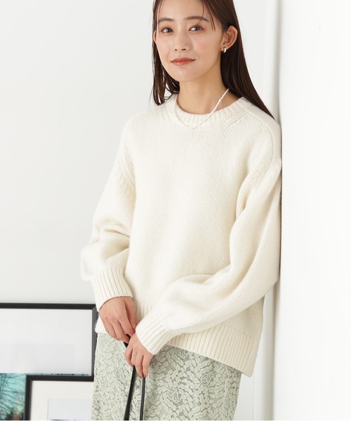 「N.（N. Natural Beauty Basic）」 長袖ニット MEDIUM オフホワイト レディース_画像2