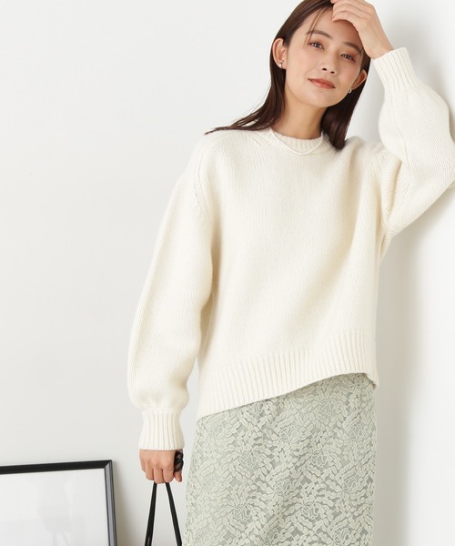 「N.（N. Natural Beauty Basic）」 長袖ニット MEDIUM オフホワイト レディース_画像4