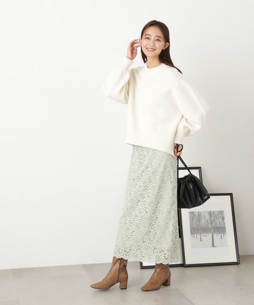 「N.（N. Natural Beauty Basic）」 長袖ニット MEDIUM オフホワイト レディース_画像5