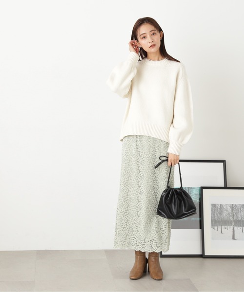 「N.（N. Natural Beauty Basic）」 長袖ニット MEDIUM オフホワイト レディース_画像6