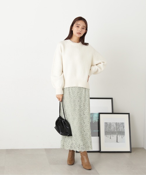 「N.（N. Natural Beauty Basic）」 長袖ニット MEDIUM オフホワイト レディース_画像7