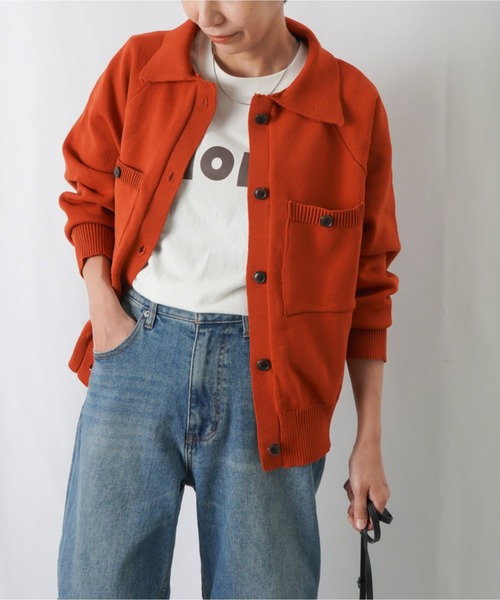 「LADY LUCK LUCA」 ニットカーディガン - ベージュ レディース_画像2