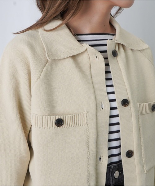 「LADY LUCK LUCA」 ニットカーディガン - ベージュ レディース_画像9