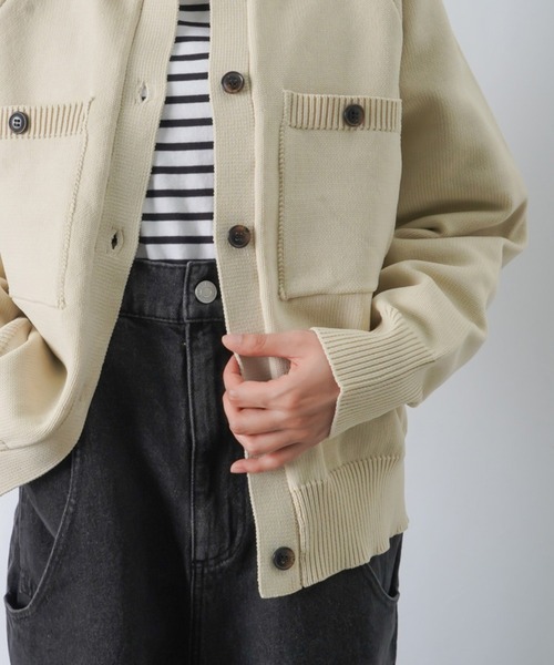 「LADY LUCK LUCA」 ニットカーディガン - ベージュ レディース_画像10