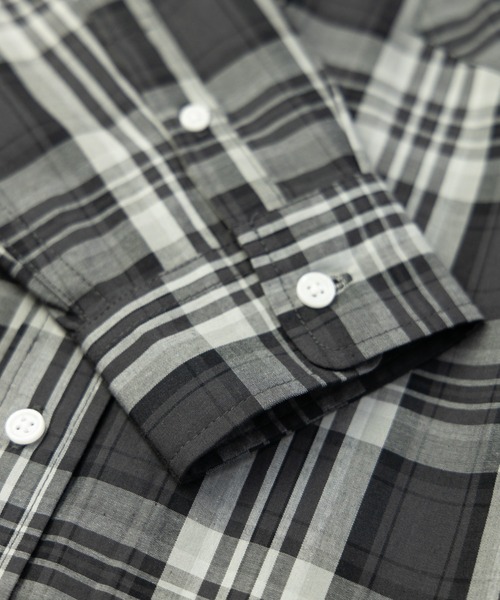 「NYLAUS」 長袖シャツ LL ブラック メンズ_画像6