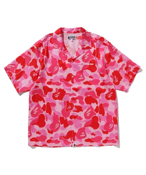 A BATHING APE（アベイシングエイプ） シャツ ABC CAMO OPEN COLLAR SS