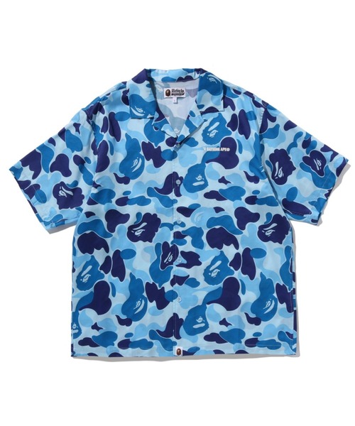 A BATHING APE（アベイシングエイプ） シャツ ABC CAMO OPEN COLLAR SS