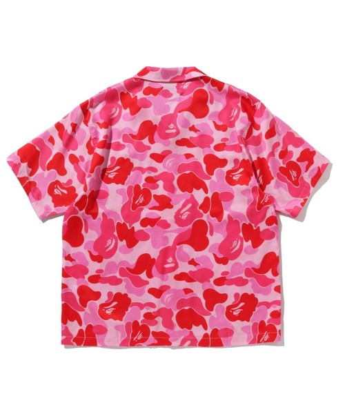 A Bathing Ape 赤カモフラ ポロシャツ S 迷彩 ファイヤーカモ A BATHING APE｜アベイシングエイプのポロシャツ（カモフラージュ柄