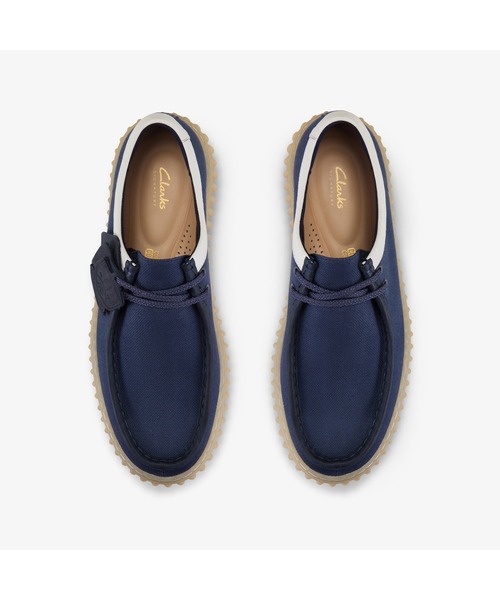 Clarks トールロー ネイビー28 Clarks（クラークス） デッキシューズ Torhill Lo / トーヒルロー