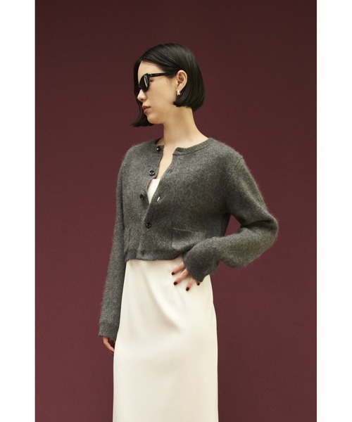 「MIESROHE」 ニットカーディガン ONE SIZE ベージュ レディース_画像3