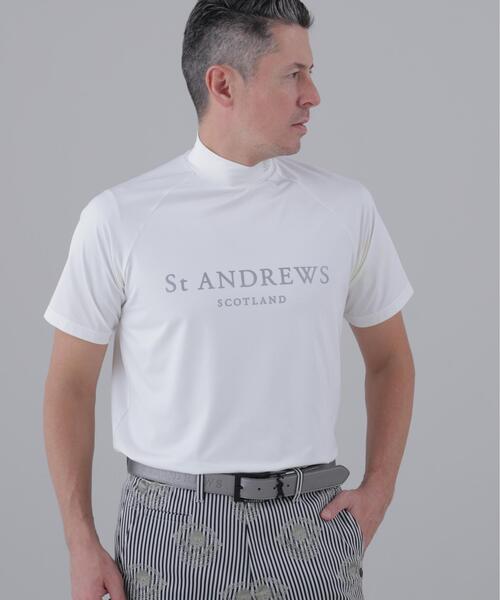 St ANDREWS tシャツ 「St ANDREWS」ポリエステルベア天竺ハイネック St ANDREWS tシャツ 「St ANDREWS」ポリエステルベア天竺ハイネック