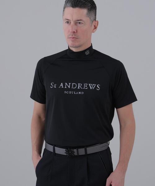 St ANDREWS tシャツ 「St ANDREWS」ポリエステルベア天竺ハイネック