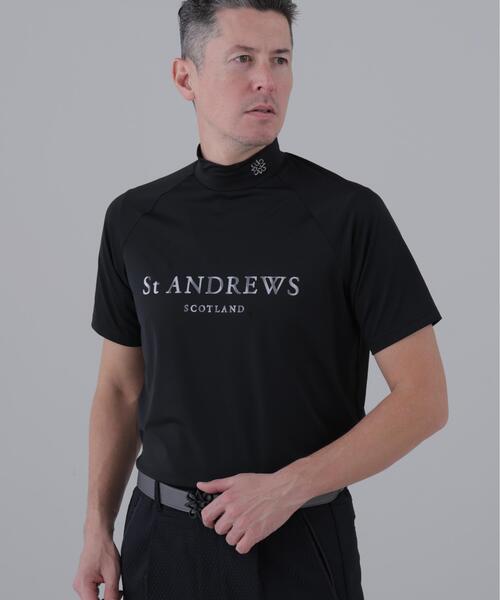 St ANDREWS tシャツ 「St ANDREWS」ポリエステルベア天竺ハイネック