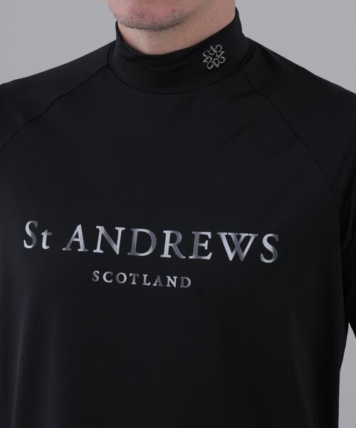 St ANDREWS tシャツ 「St ANDREWS」ポリエステルベア天竺ハイネック