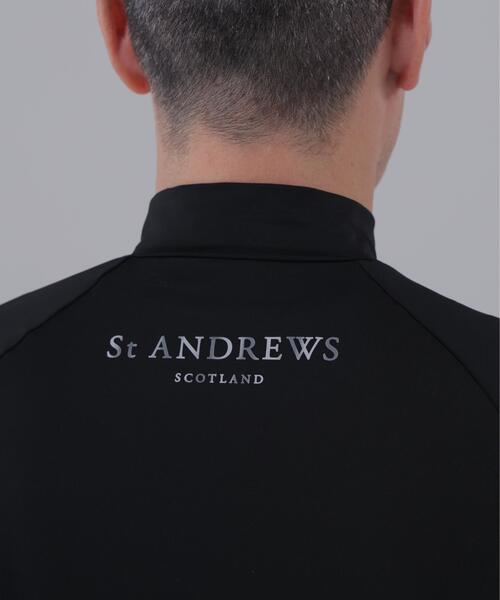 St ANDREWS tシャツ 「St ANDREWS」ポリエステルベア天竺ハイネック