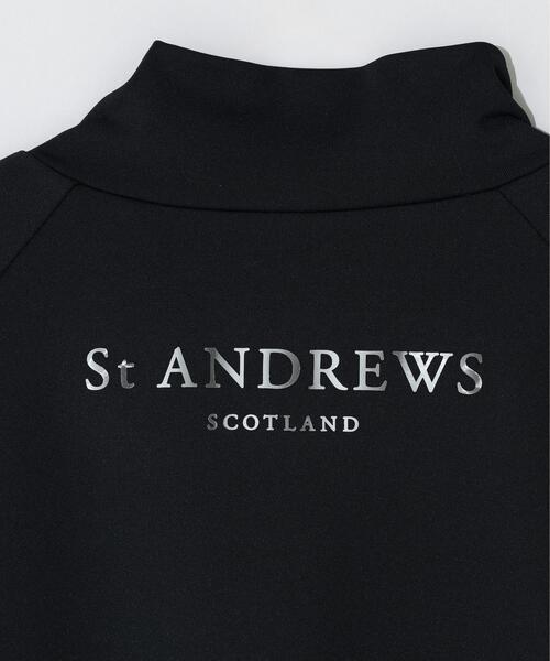 St ANDREWS tシャツ 「St ANDREWS」ポリエステルベア天竺ハイネック