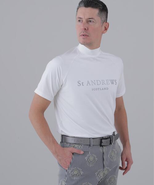 St ANDREWS tシャツ 「St ANDREWS」ポリエステルベア天竺ハイネック
