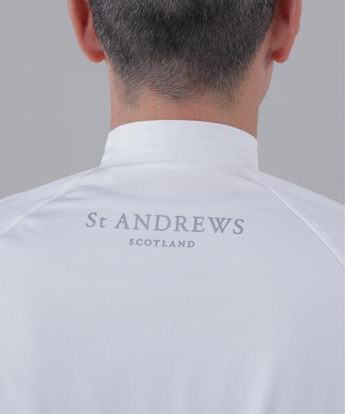 St ANDREWS tシャツ 「St ANDREWS」ポリエステルベア天竺ハイネック