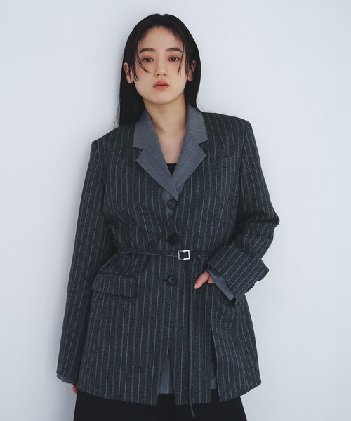 ジャケット テーラードジャケット スタンドカラーテーラードジャケット｜オフィスカジュアル/オケージョン/春服 レディースの画像