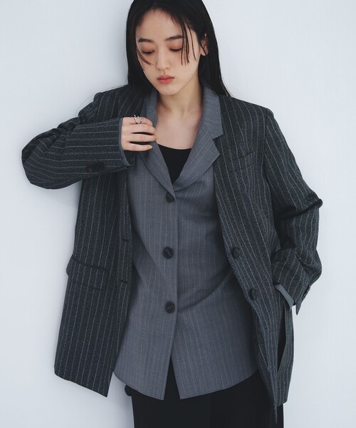 ジャケット テーラードジャケット スタンドカラーテーラードジャケット｜オフィスカジュアル/オケージョン/春服 レディースの画像