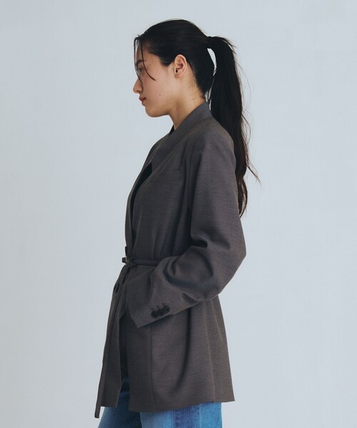 ジャケット テーラードジャケット スタンドカラーテーラードジャケット｜オフィスカジュアル/オケージョン/春服 レディースの画像