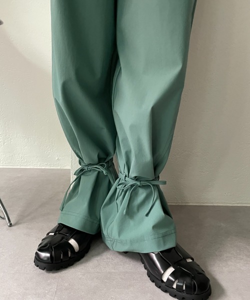 「SUPERTHANKS」 イージーパンツ X-SMALL グリーン レディース_画像3