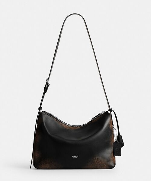 COACH ウエストバッグ レザー 黒・茶・グレー COACH（コーチ） ショルダーバッグ モット メッセンジャー バッグ 33