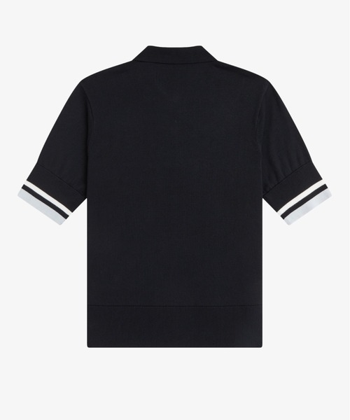 ポロシャツ ポロ Bold Tipped Knitted Shirt／ボールドティップラインニットポロシャツ レディースの画像