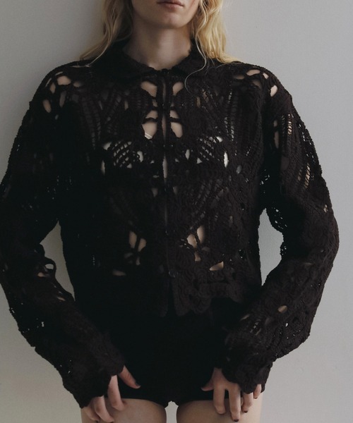 anuke（アンヌーク） ブラウス シャツ Embroidery Over Shirts