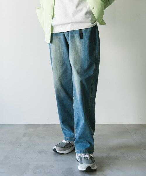 「Gramicci」 デニムパンツ MEDIUM ブラック メンズの画像