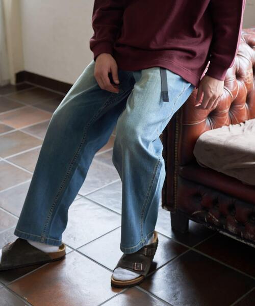 「Gramicci」 デニムパンツ MEDIUM ブラック メンズの画像