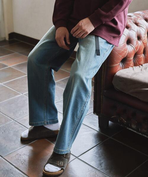 「Gramicci」 デニムパンツ MEDIUM ブラック メンズの画像
