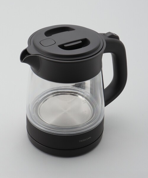 212 KITCHEN STORE 電気ケトルガラス 転倒流水防止1.0L BK : ZOZOTOWN