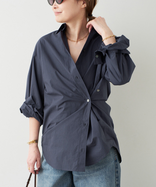 美品 ドゥーズィエムクラス DEUXIEME CLASSE Vネック ブラウス Deuxieme Classe（ドゥーズィエムクラス） ブラウス シャツ *Freestyle