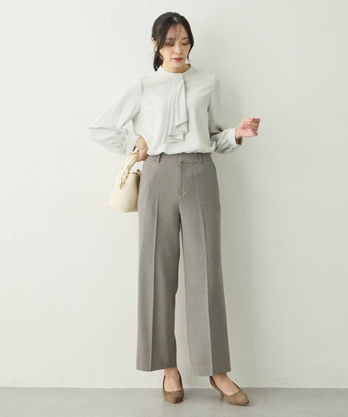 「A/C DESIGN BY ALPHA CUBIC」 長袖ブラウス 11号 ピンク レディース_画像8