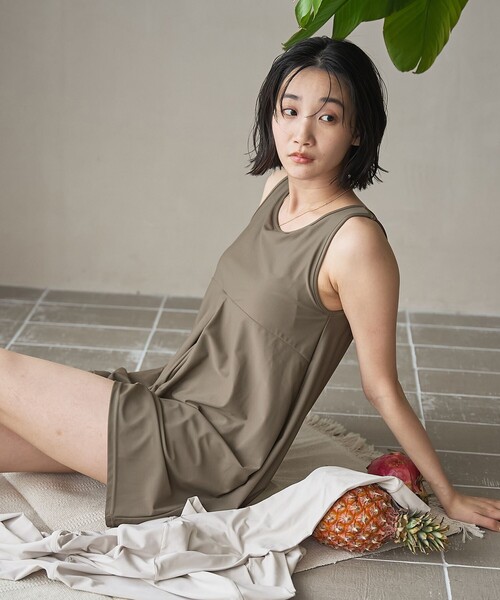 coen（コーエン） uvカット 水着 「2点セット/WEB限定」オールインワン