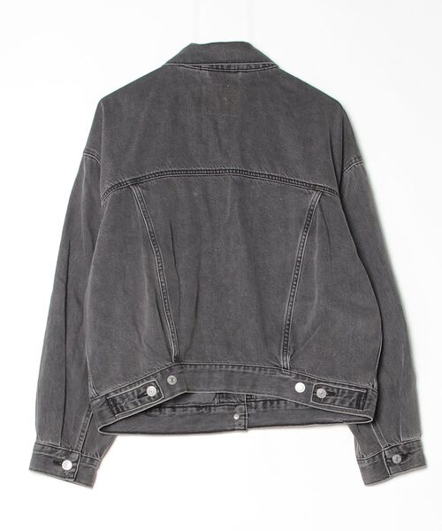 「Levi's」 デニムジャケット S ブラック レディースの画像