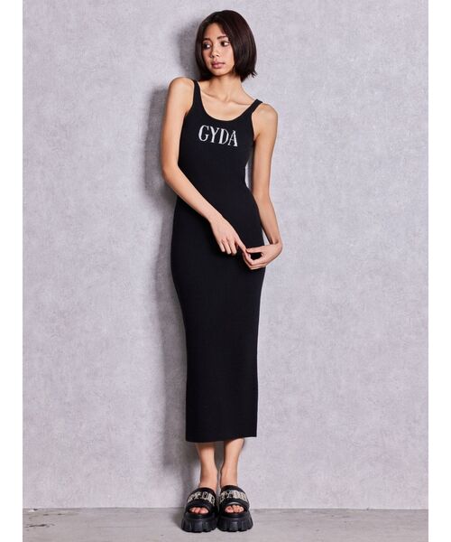 GYDA（ジェイダ） ワンピース 夏 GYDA jacquard longニットワンピース