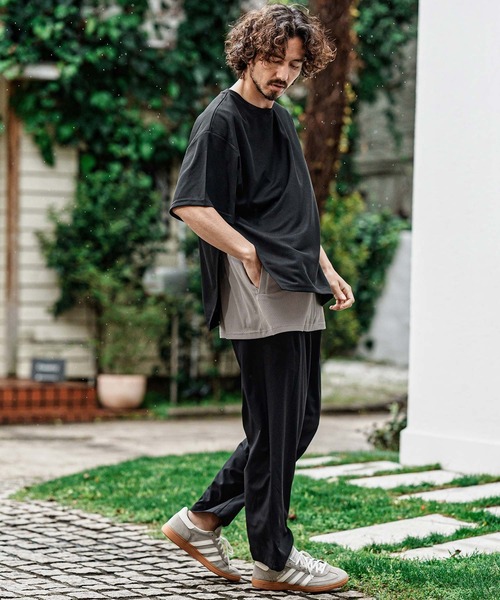 CAMBIO（カンビオ） tシャツ mt10491- メッシュレイヤードショート