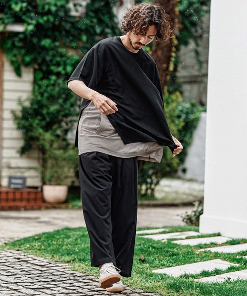 CAMBIO（カンビオ） tシャツ mt10491- メッシュレイヤードショート
